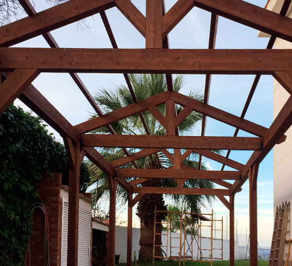 Instalación de una pérgola